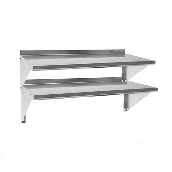 Giá phẳng inox treo tường 2 tầng 1