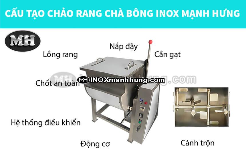 Máy rang chà bông 10kg