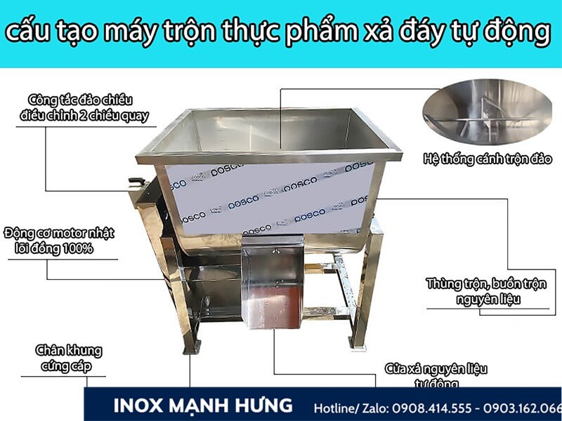 Máy trộn thực phẩm 30kg công nghiệp 3