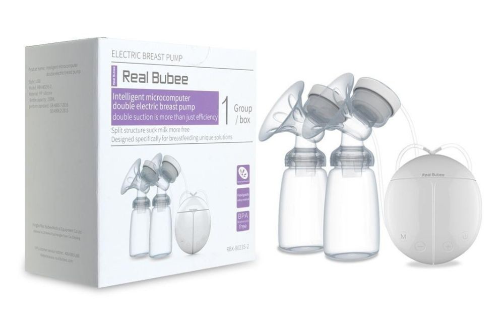 Máy hút sữa điện đôi Real Bubee